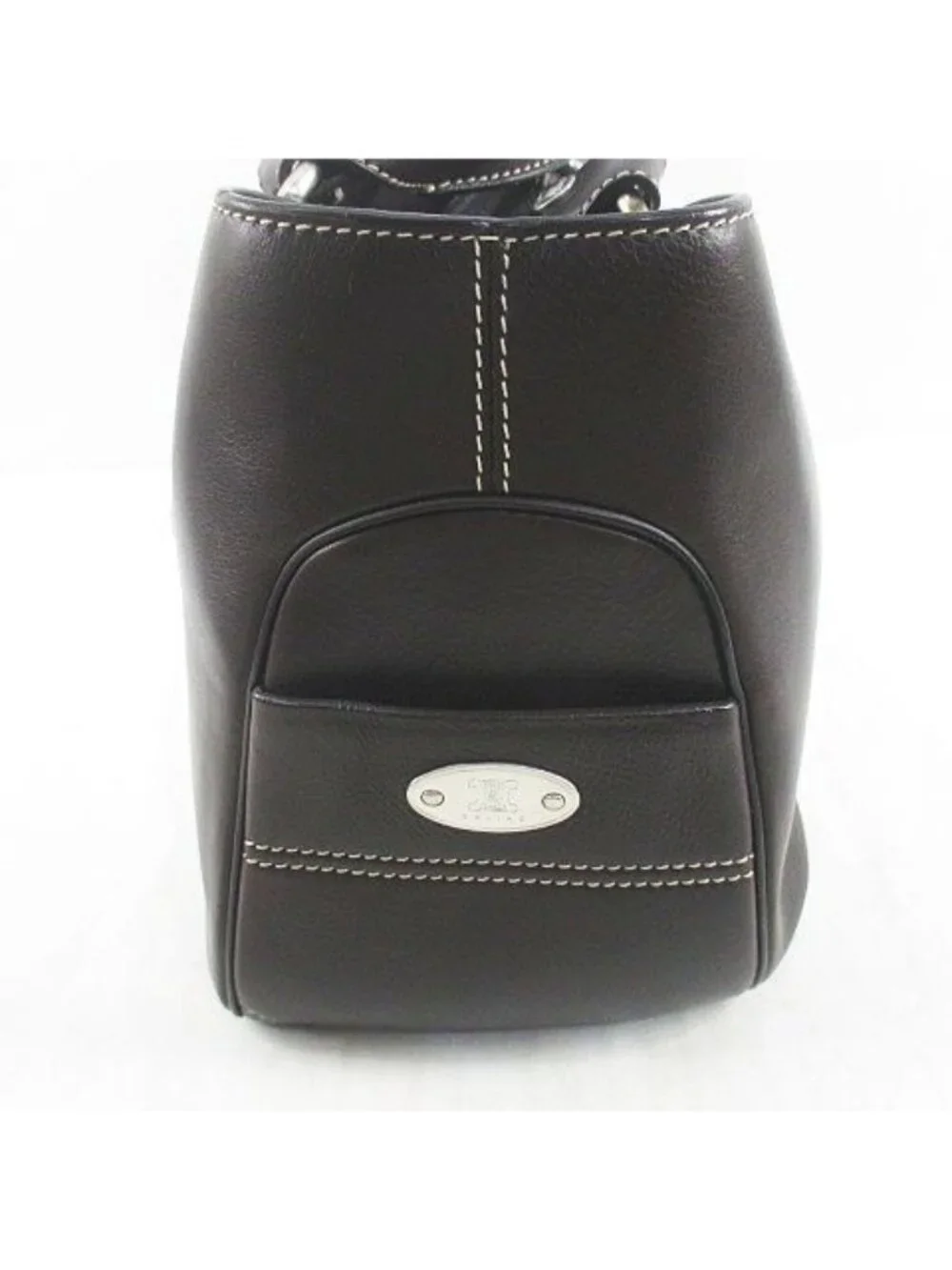 Celine Boogie Tote Brown Leather 46